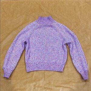 Banana Republic Purple Cowl Neck Sweater